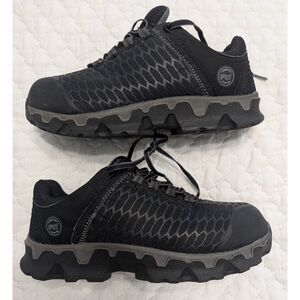 👟 Timberland PRO Alloy Toe Work Shoes Black - Size 9W 👟